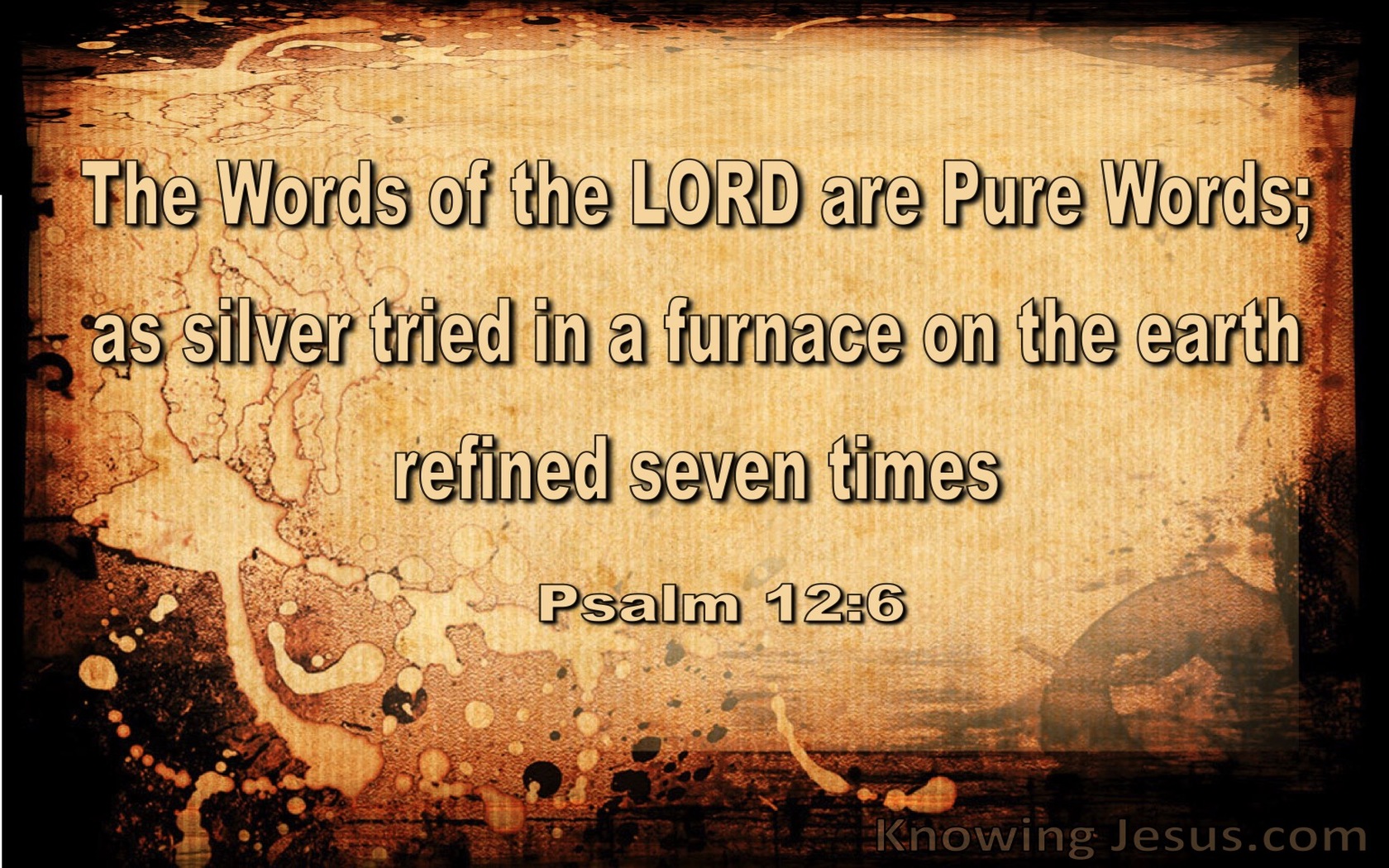 Psalm 12:6 The Words Of The Lord Are Pure (beige)